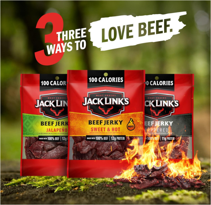 Jack Link’s Bold Beef Jerky Variety Pack, 15 Count