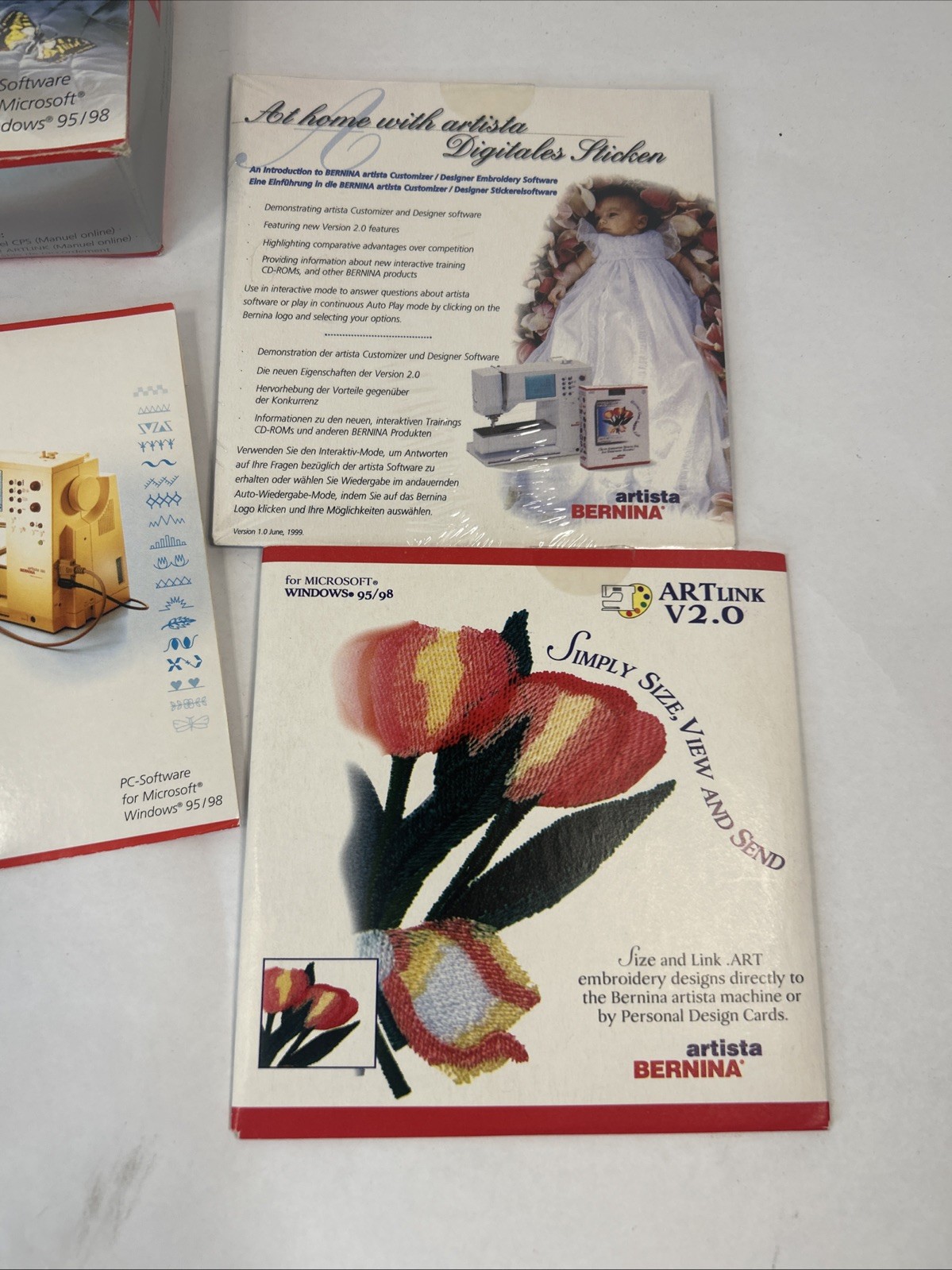 BERNINA ARTLINK /CPS SPECIAL EDITION 2000 Artista Read Windows 95/98
