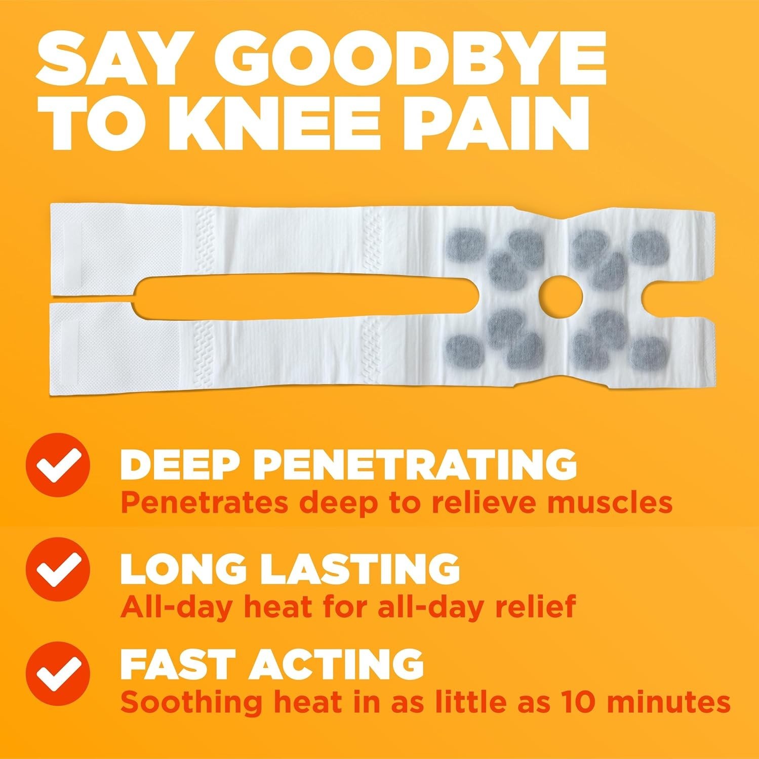 Therapeutic Knee HeatWraps - Flexible, Discreet Relief for Arthritis - 2 Pack