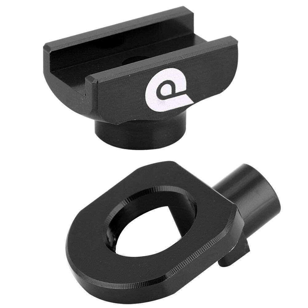 Bicycle Chain Tensioner Adjuster Fastener Aluminum Alloy for Folding Bike (Black