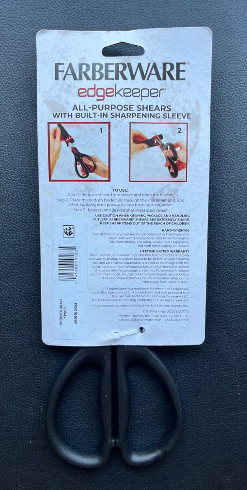 Farberware Edgekeeper All-Purpose Shears with Sharpener!