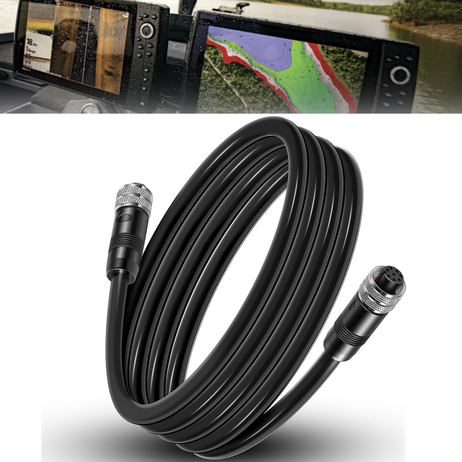 for Humminbird AS EC 10E 10ft 8-Pin Ethernet Cable #720073-2