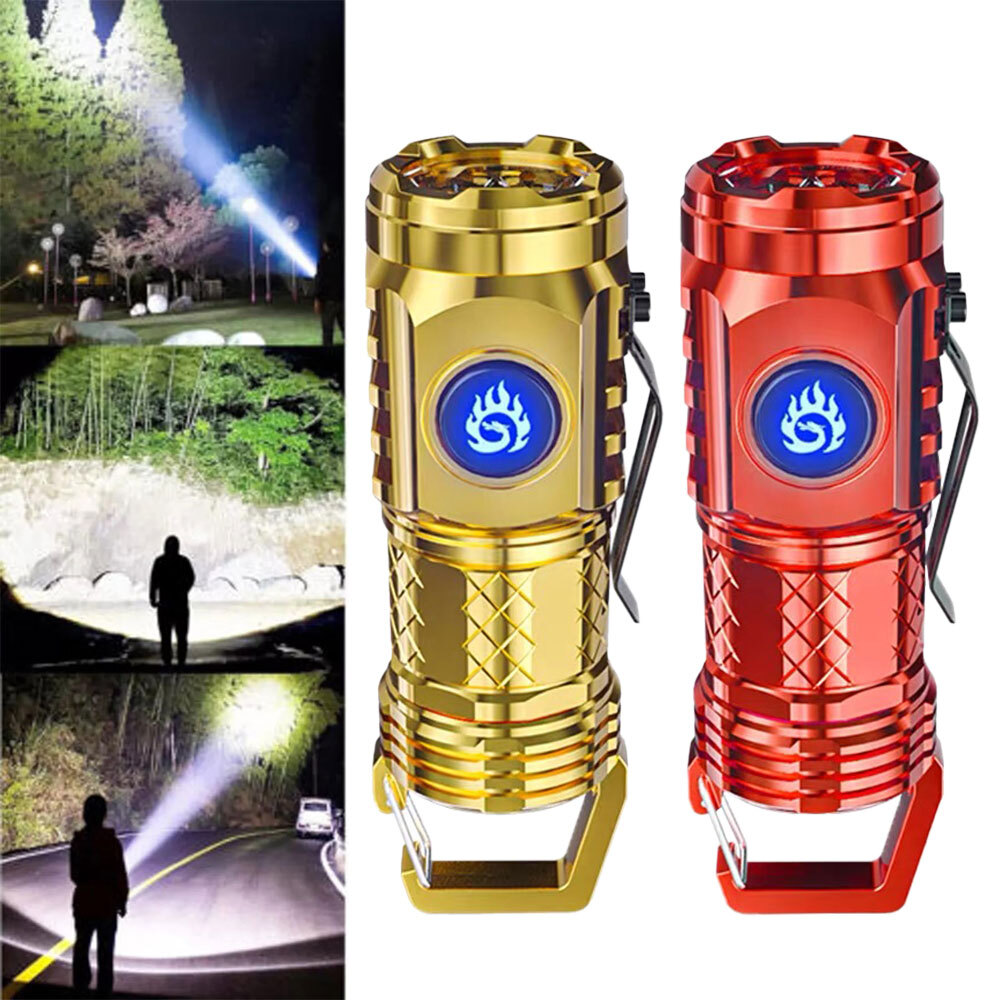 Mini Flashlight,Three-Eyed Monster Mini Flash Super Power Flashlight AE