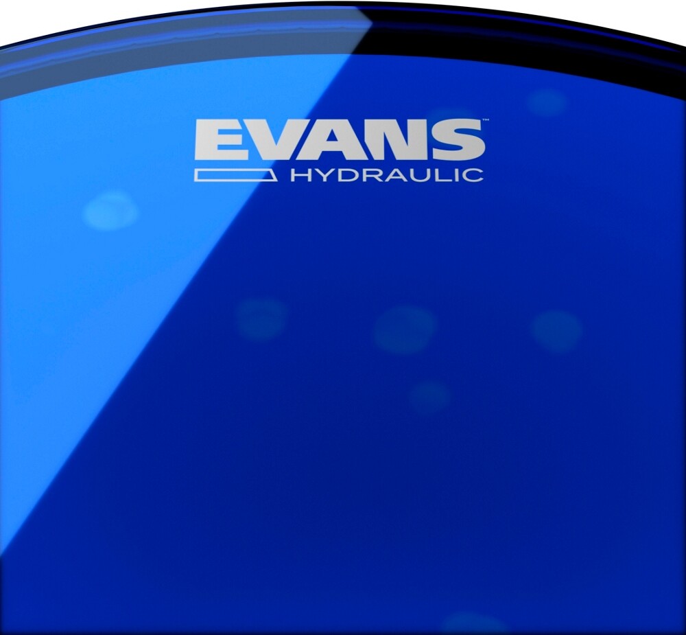 Evans Hydraulic Bass Drumhead Blue 22 in.