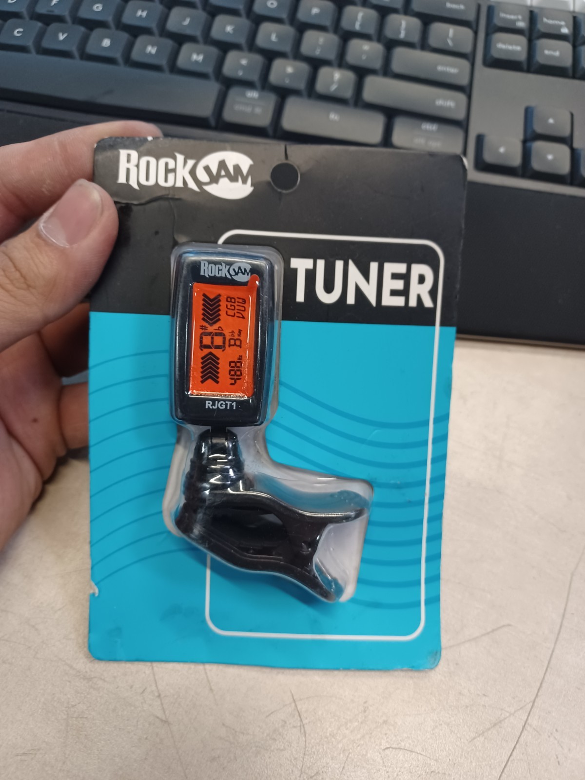 RockJam Clip-On Guitar Chromatic Electric, Acoustic RJGT1