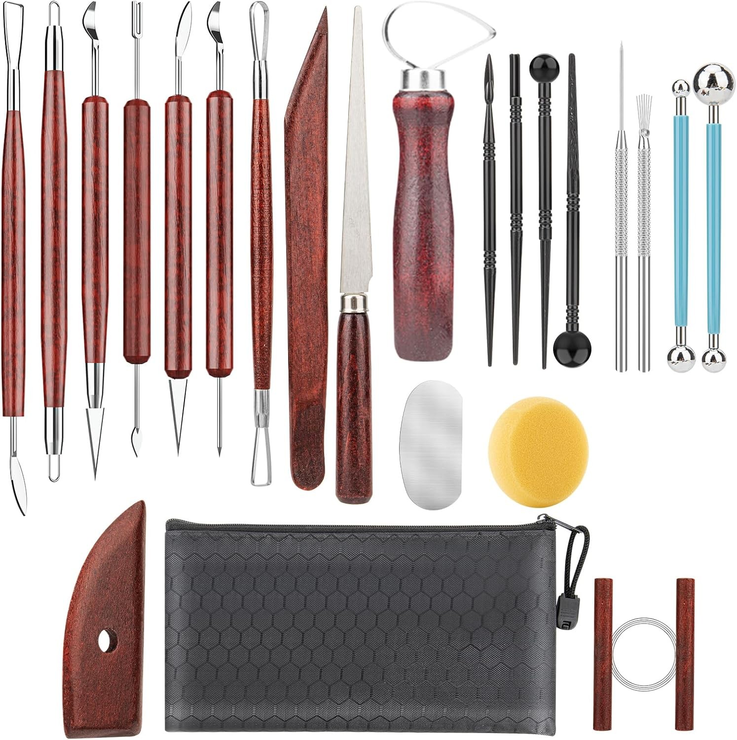 Ceramic Tools 23Pcs Clay Sculpting Set