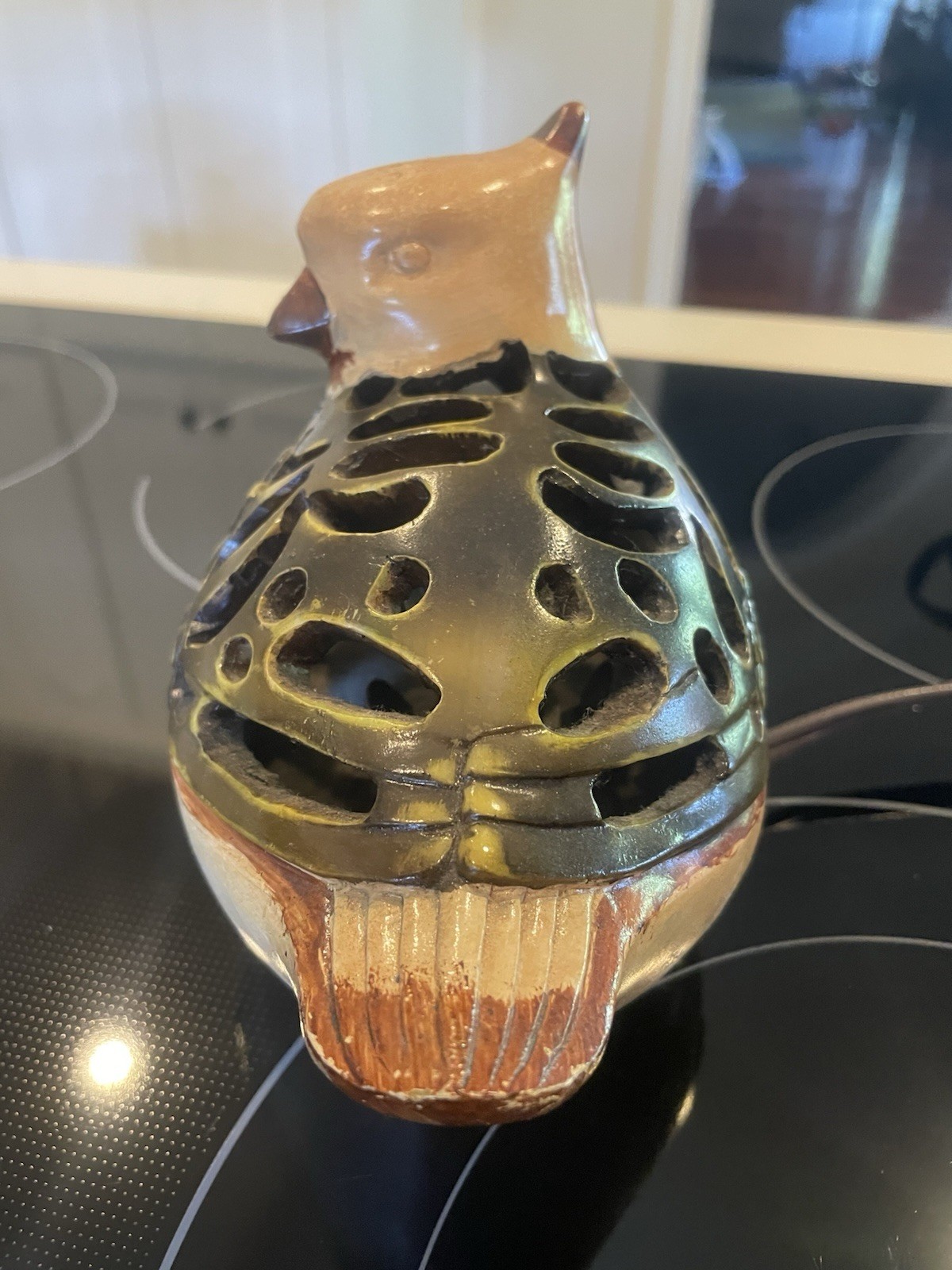 Ceramic bird lamp/nightlight