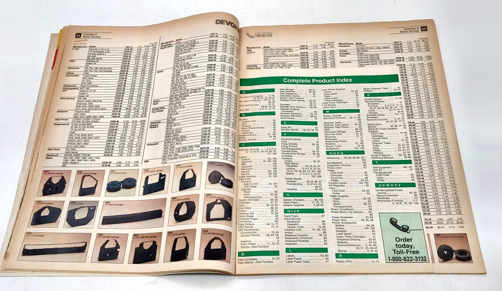 Summer 1988 Devoke Computer Support Products Catalog