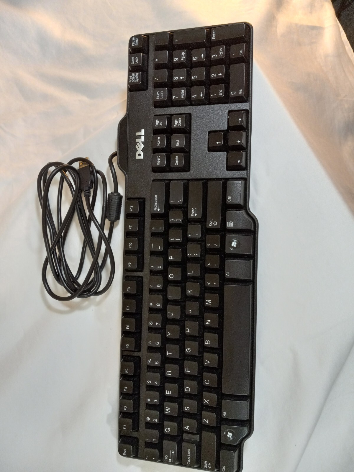 Dell Computer Keyboard Black Corded