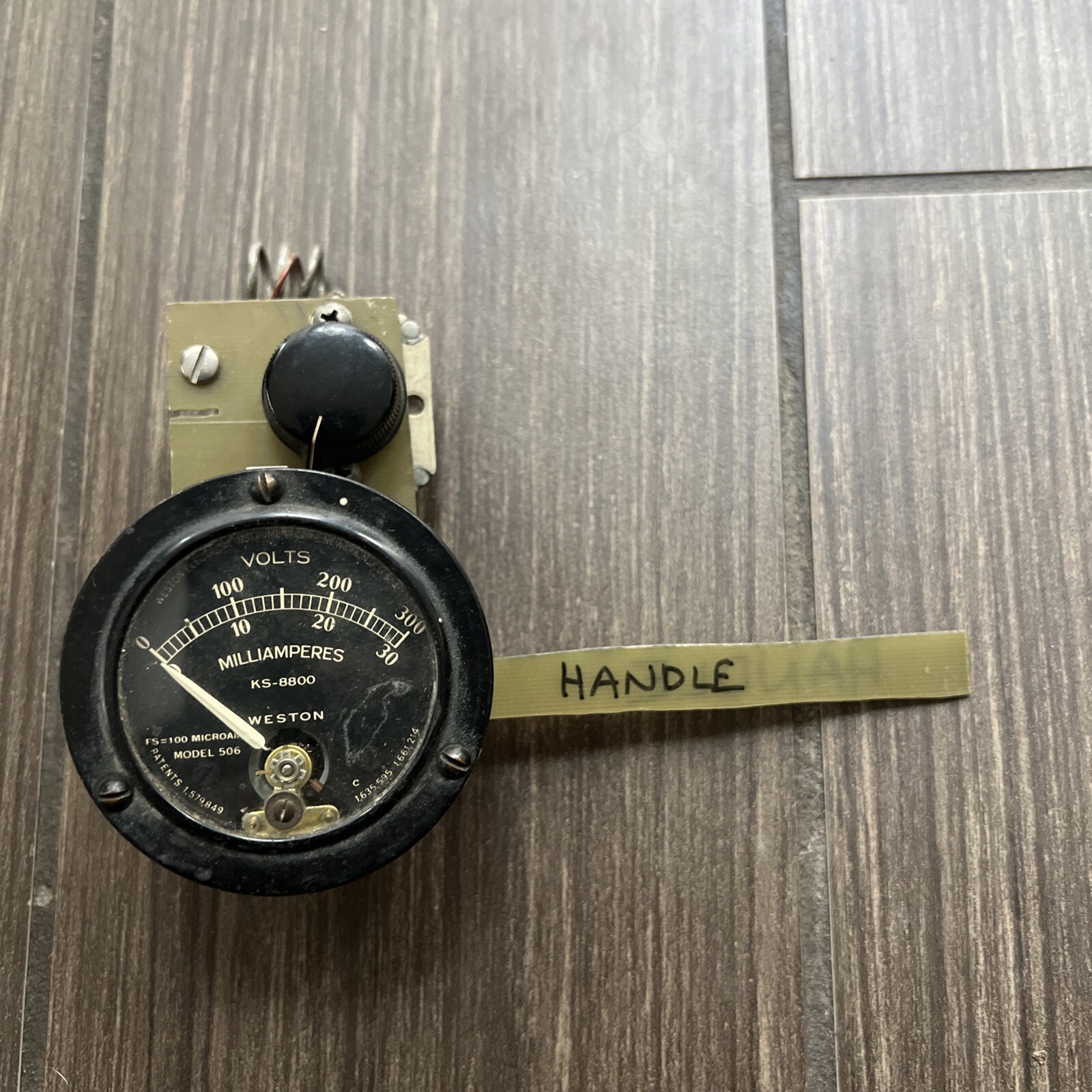 Vintage Weston KS-8800 506  Panel Meter Gauge 0-300 0-30 With Circuit Board