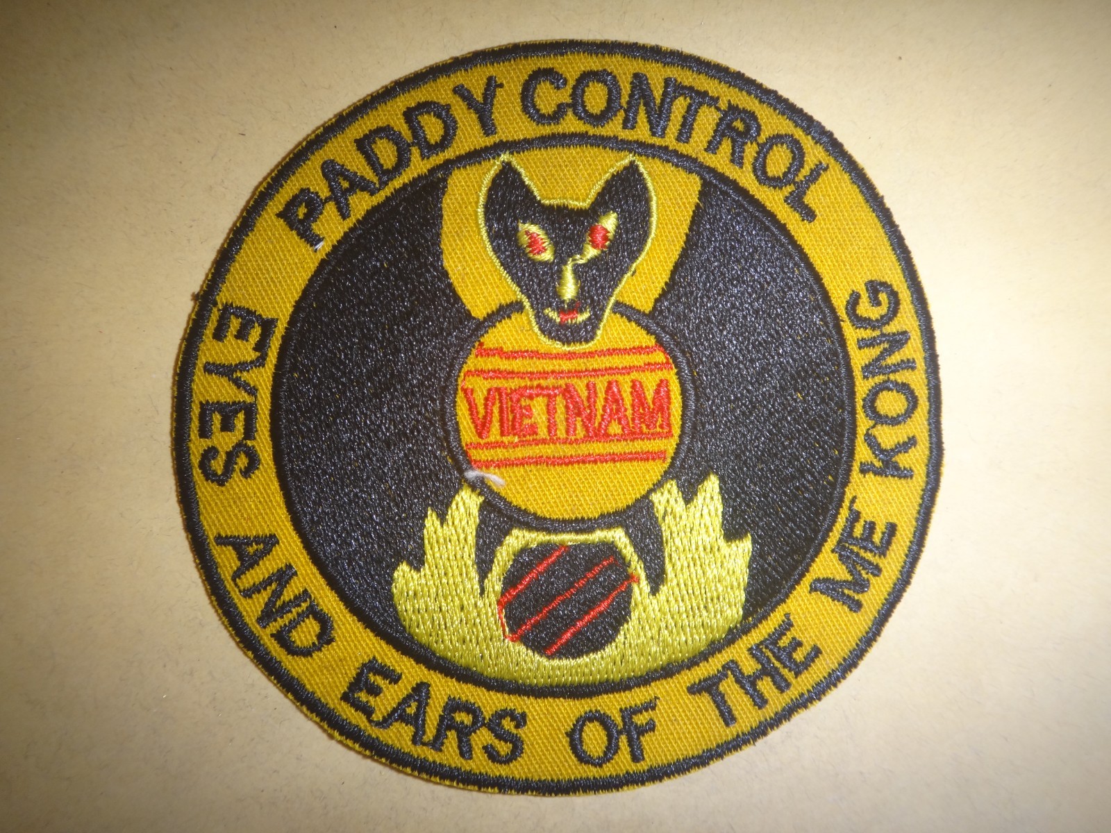 US 619th Tactical Control Squadron Detachment 3 PADDY CONTROL Vietnam War Patch