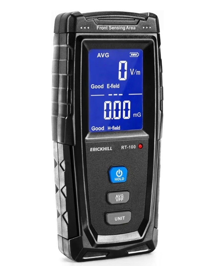 ERICKHILL, EMF Meter, Detects Electric and Magnetic  Fields, Handheld Digital