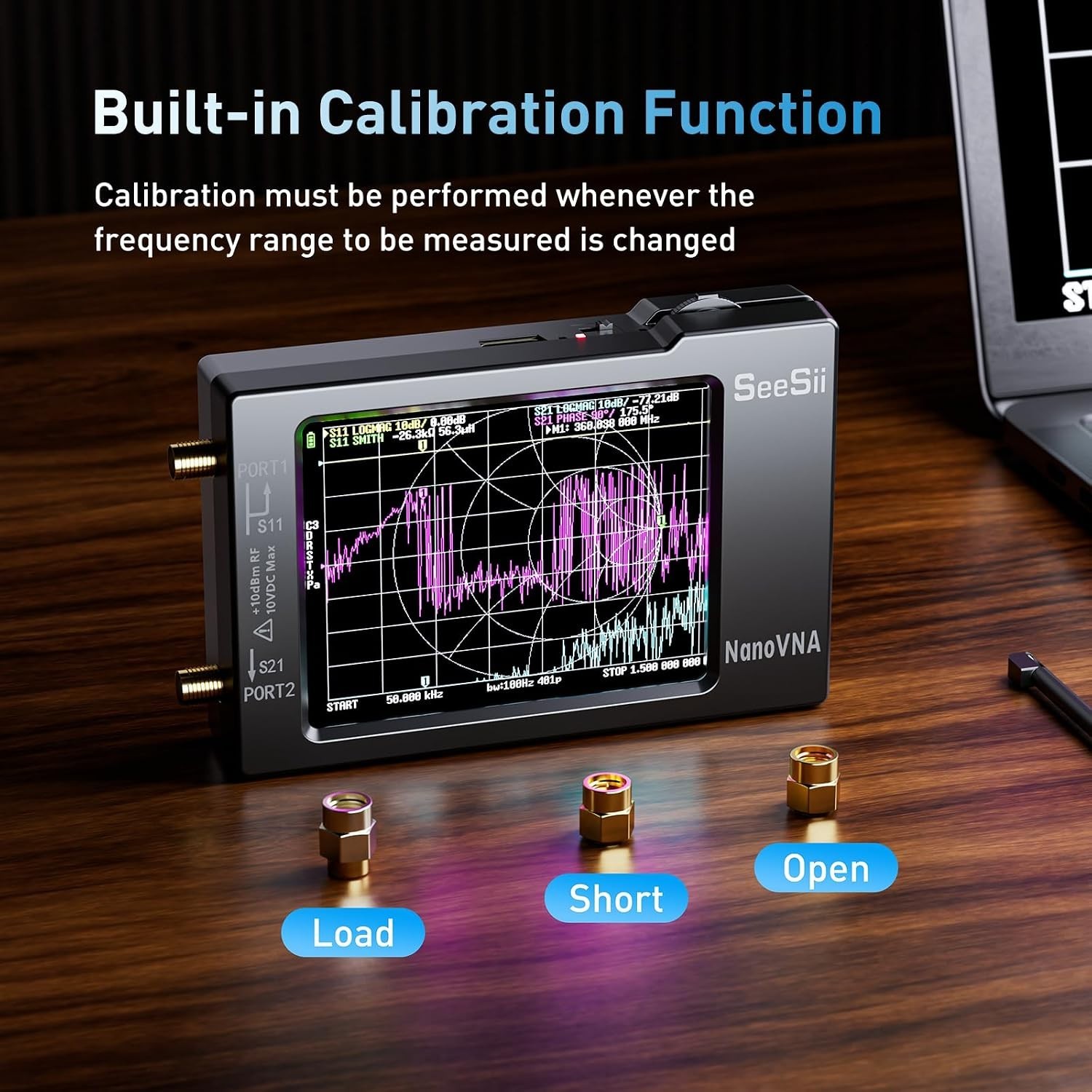 Upgraded HF VHF UHF Antenna Analyzer with Battery Management