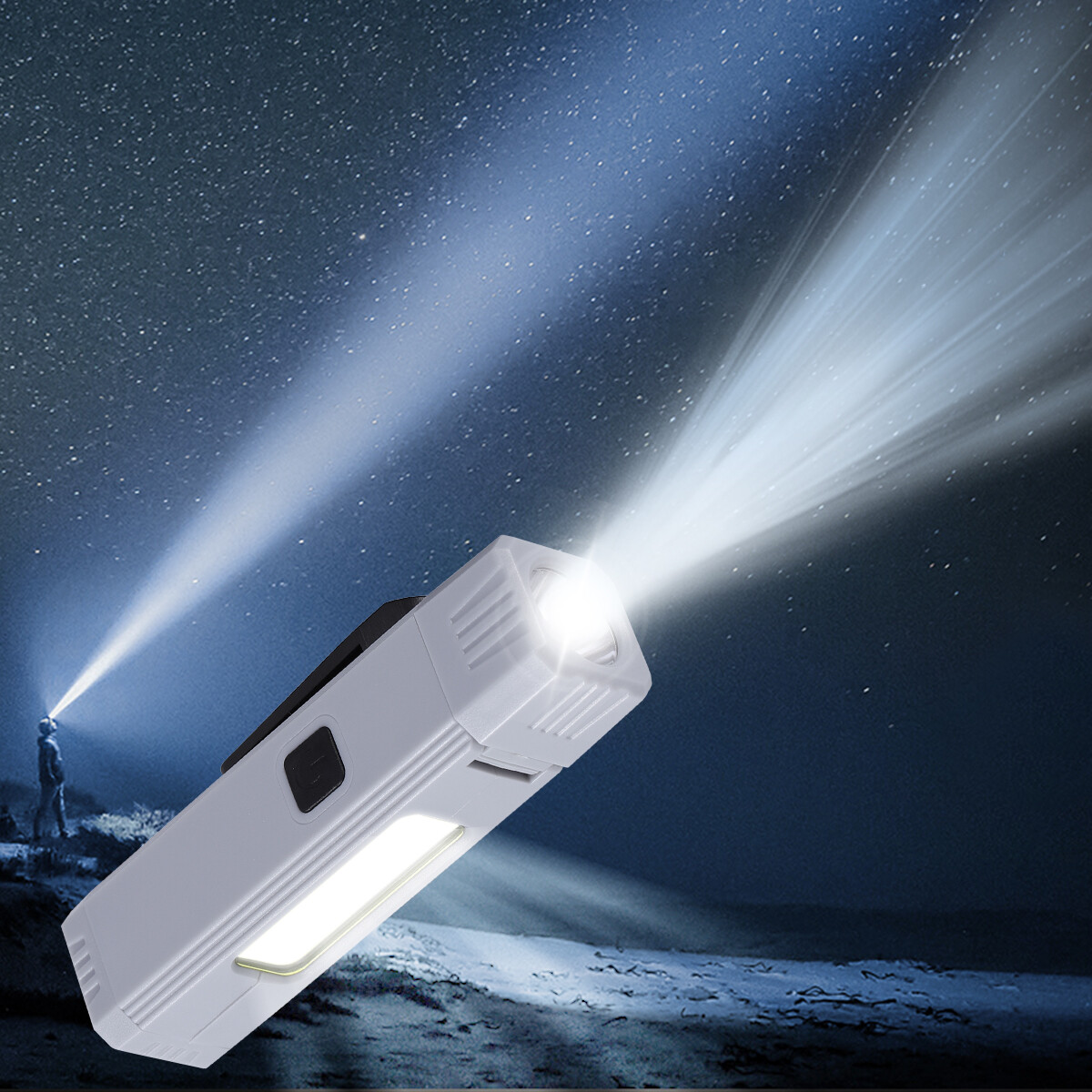 LED COB Magnetic Work Light USB Rechargeable Flashlight Torch Headlight Headlamp