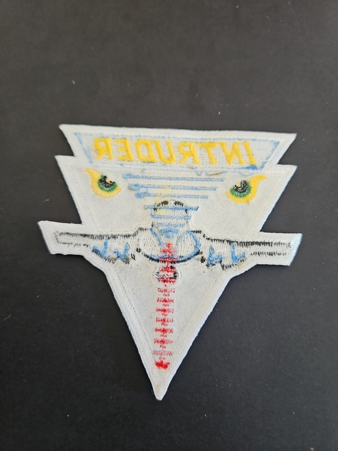 VINTAGE US NAVY MILITARY INTRUDER PATCH EXCELLENT CONDITION