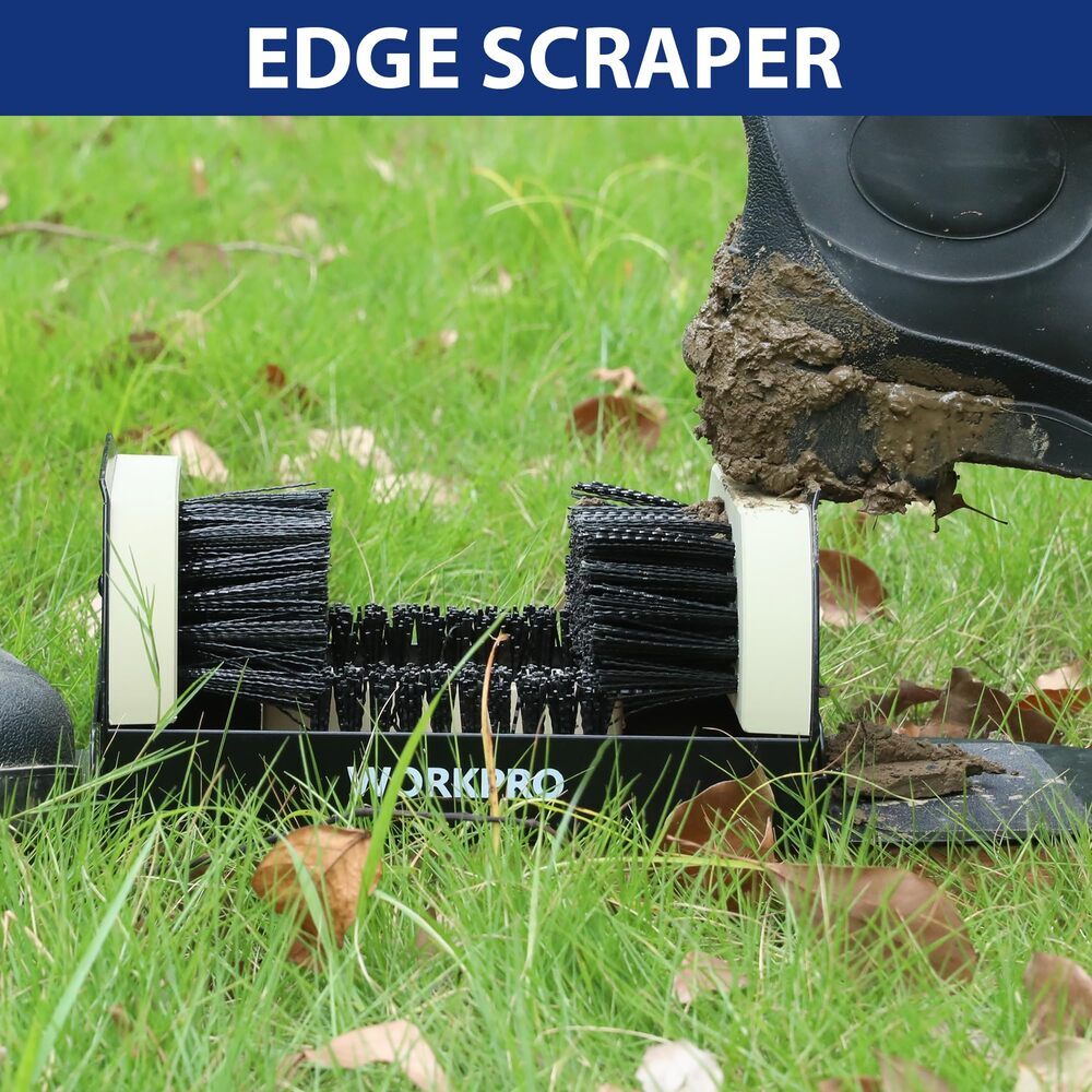 WORKPRO 2 Pack Boot Brush Scraper Outdoor Heavy Duty Boot Cleaning Brush New