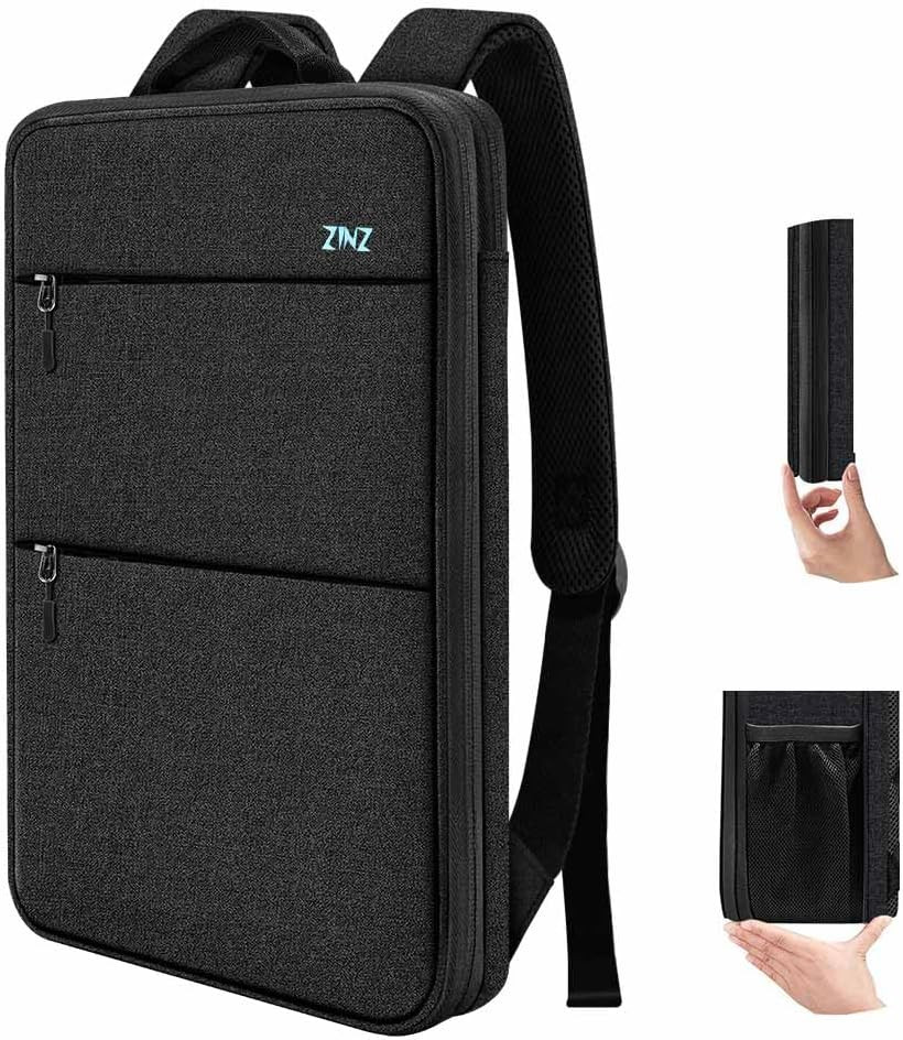Slim & Expandable Laptop Backpack 15 15.6 16 Inch Sleeve, Spill-Resistant Notebo