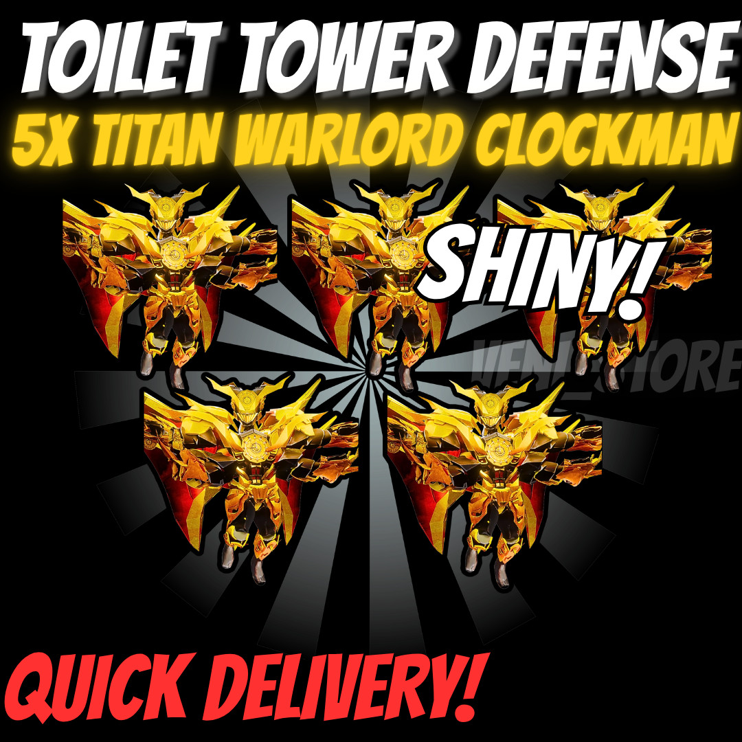 🔥5x SHINY TITAN WARLORD CLOCKMAN🔥TOILET TOWER DEFENSE -  ULTIMATE!⚡💸