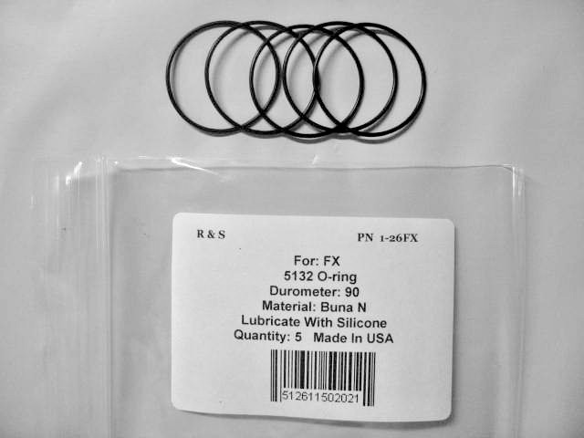 5 FX  5132 O-rings / R&S 1-26FX / NBR 90