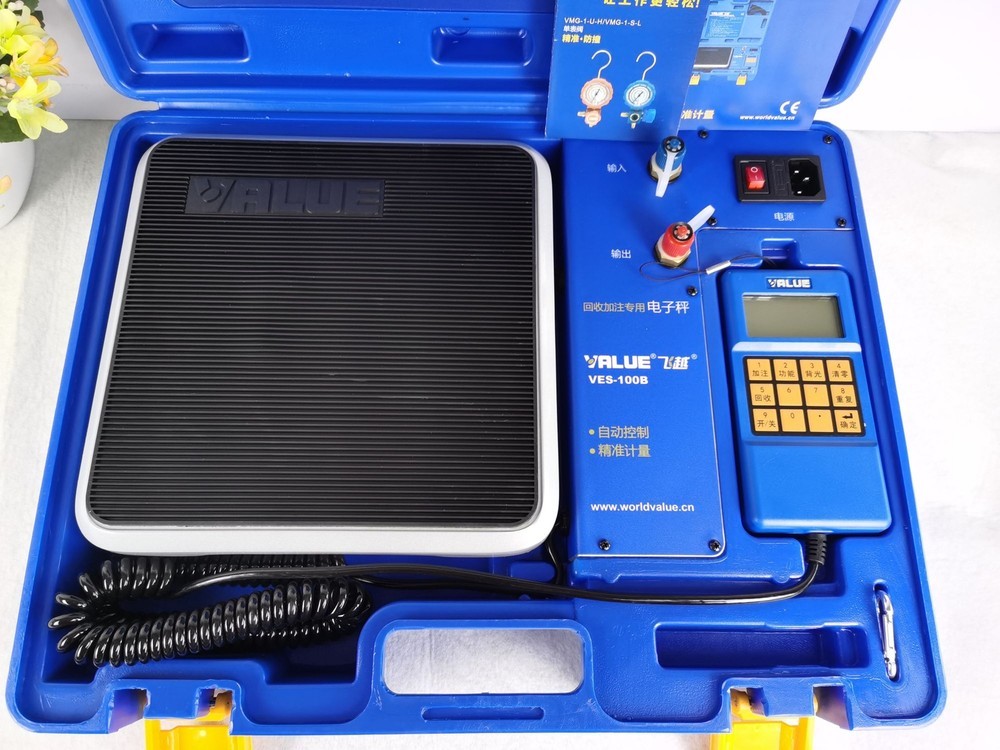 VES-100B New Digital Refrigerant Electronic Scale 100KG