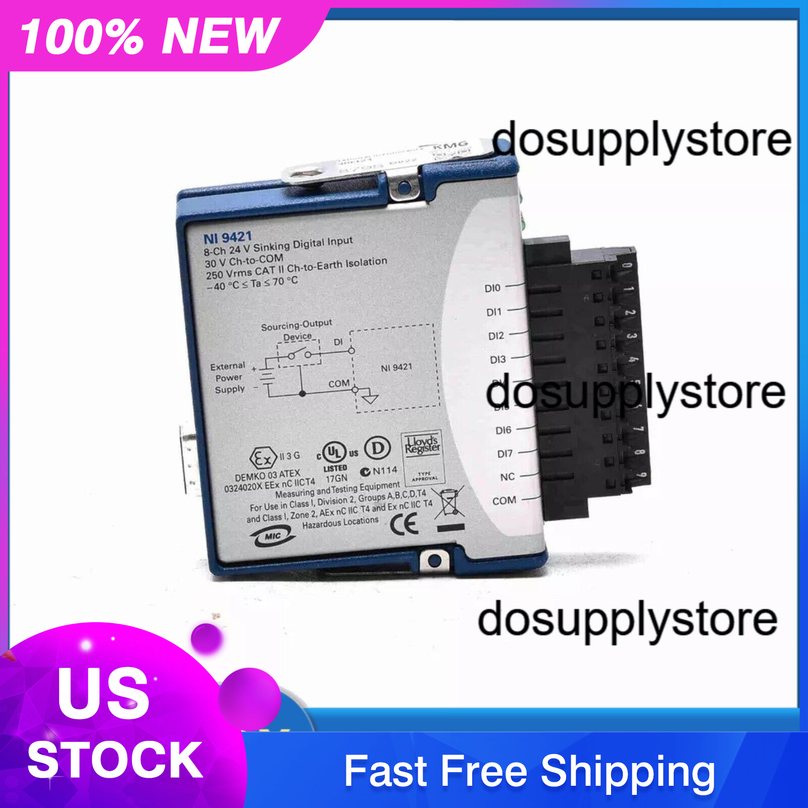 US Free TAX NEW NI NI-9421 NI 9421 C-series 8-Channel Sinking.