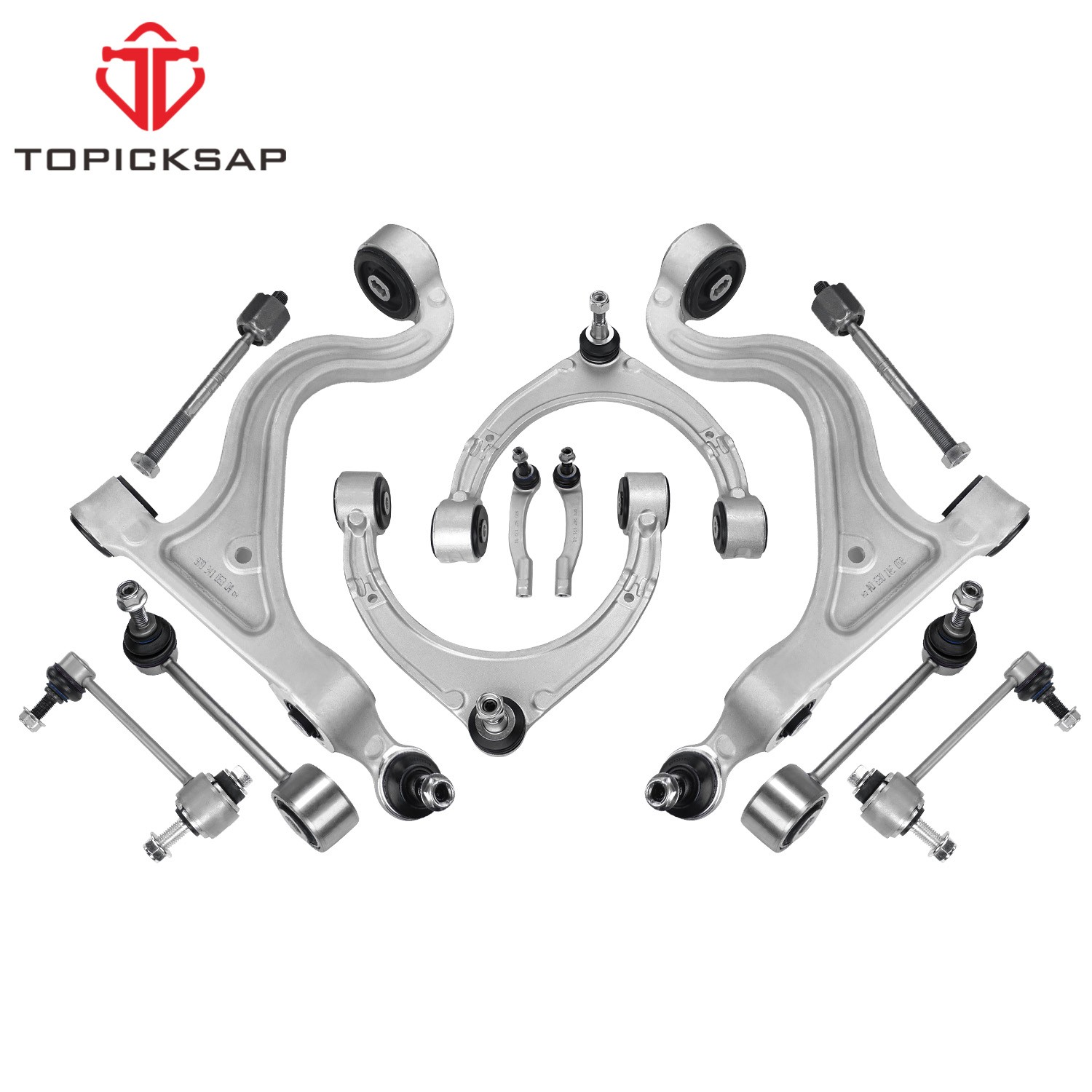 12pcs For Porsche Panamera 970 3.0D 4.8 Set Front Suspension Control Arm Kits