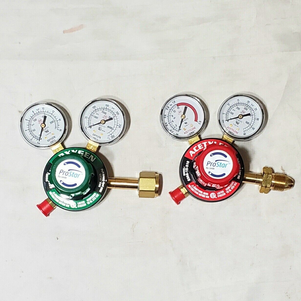 Victor Prostar G350 Regulator Set Oxygen Acetylene Cutting Welding Torch