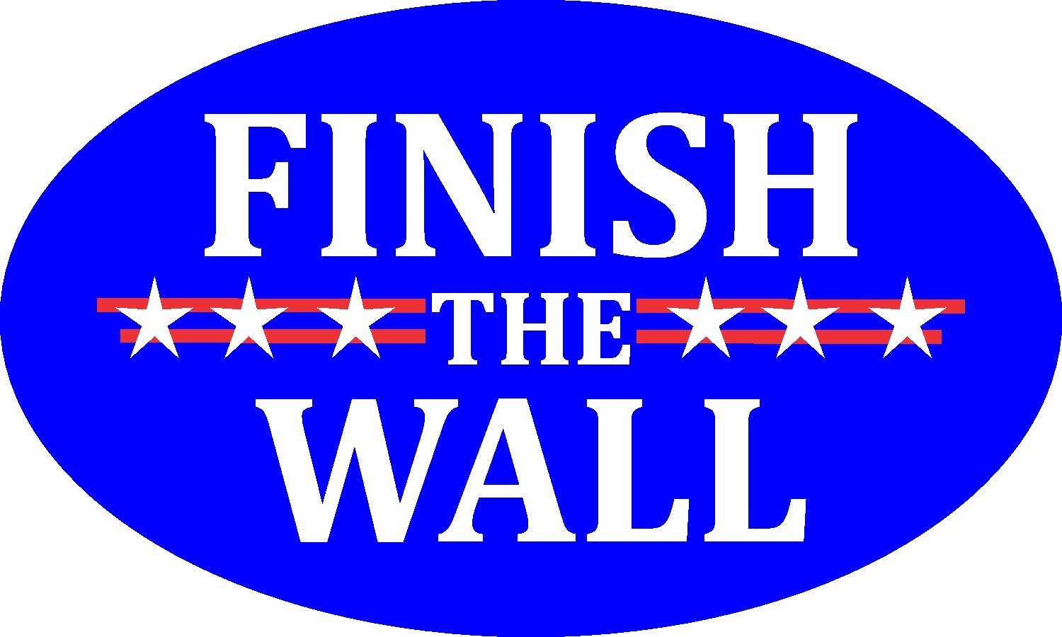 TRUMP BORDER FINISH THE WALL ILLEGAL IMMIGRATION 2020 DECAL WINDOW BUMPER