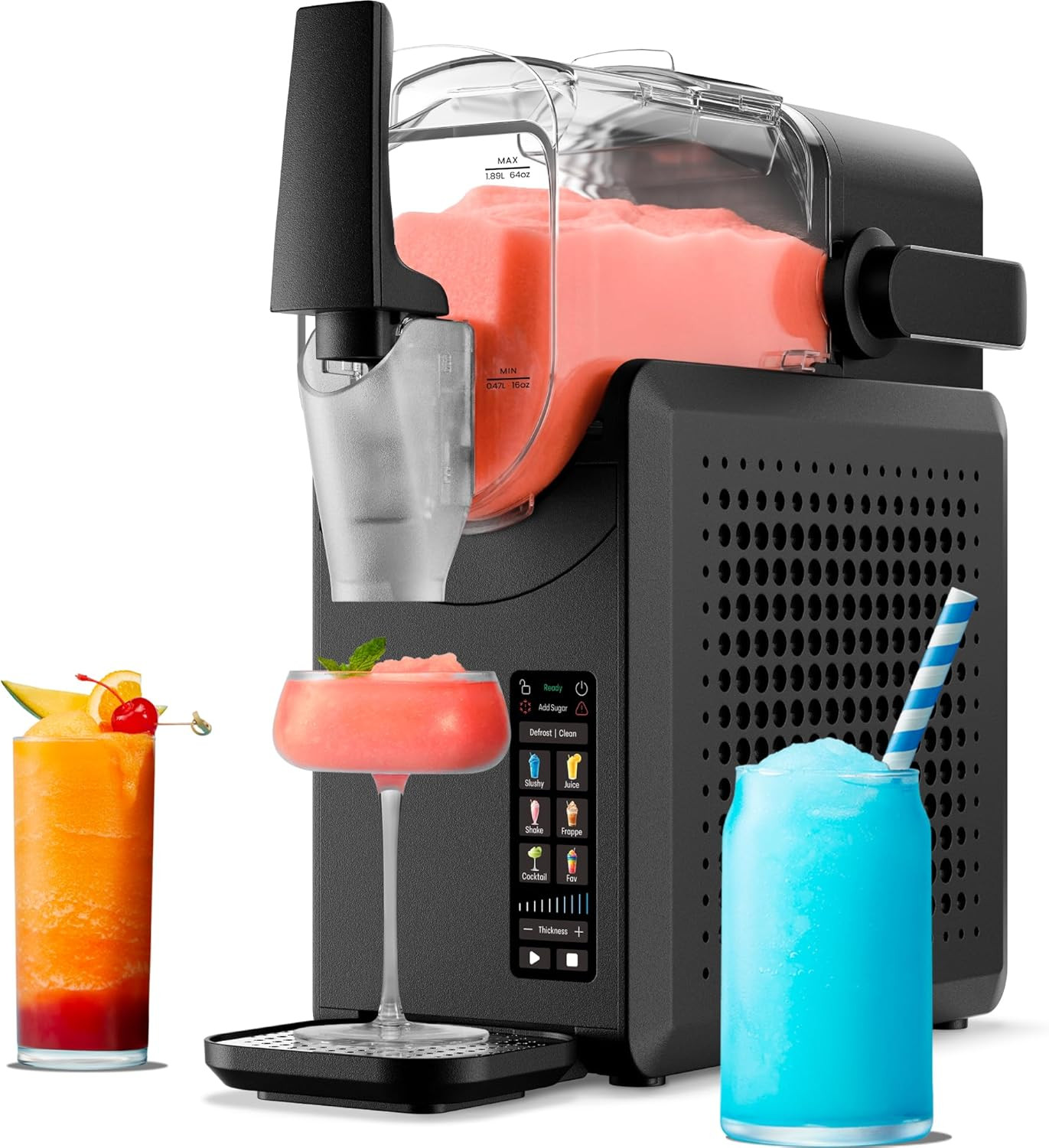 by Chefman Slush-Ease MAX 90Oz Slushie Machine, 64Oz Liquid Capacity Frozen Drin