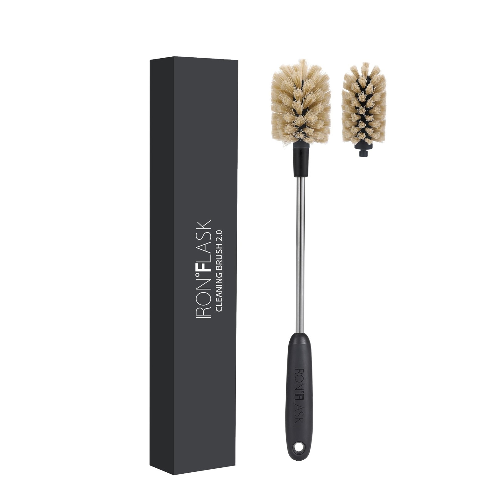 IRON °FLASK Water Bottle Cleaning Scrubbing Brush Brush + Extra brush head