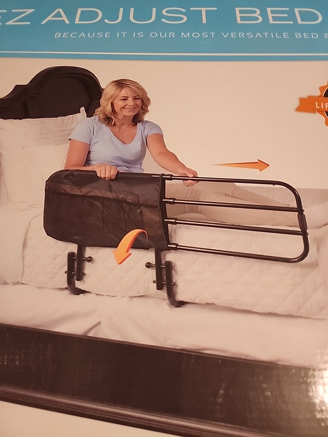 Stander EZ Adjust Bed Rail Adjustable Safety Fall Support Assist Mobility EASY