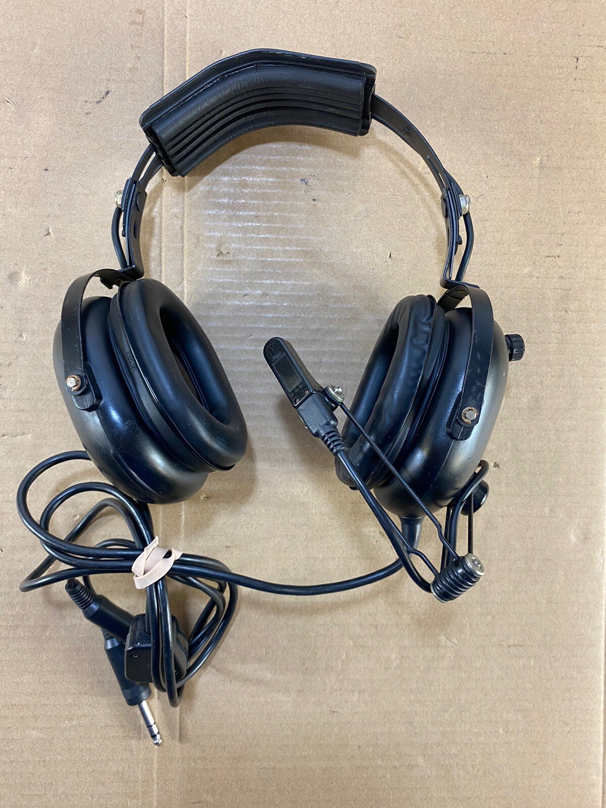 Flightcom Classic ANR Aviation Flight Pilot Headset Vintage Military