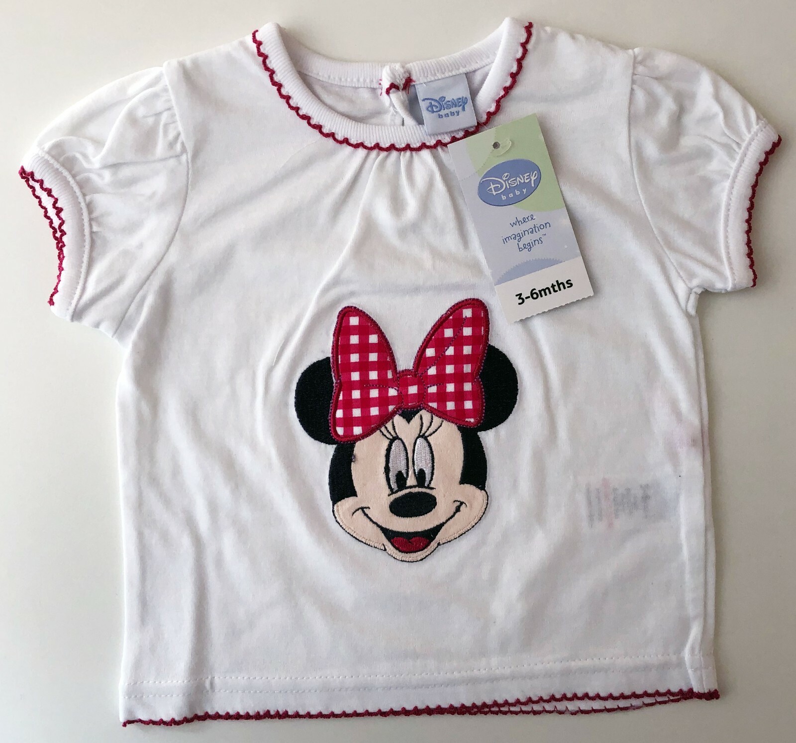 Minnie Mouse white t-shirt – 3-6 months