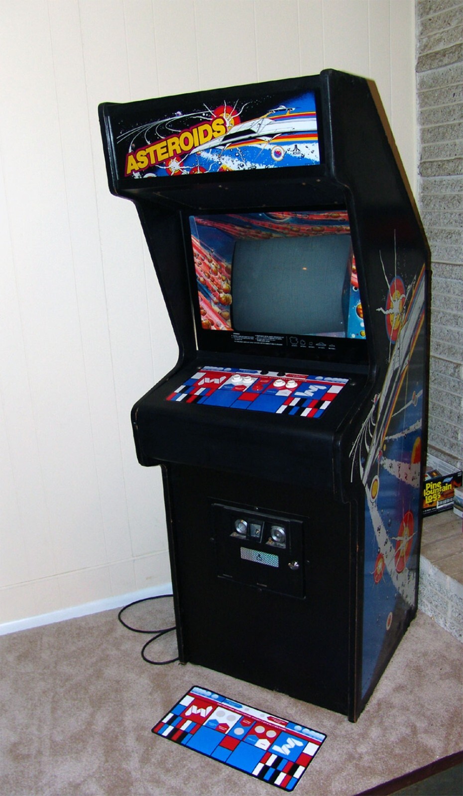 Atari ASTEROIDS Dedicated Upright Arcade Machine Control Panel Overlay
