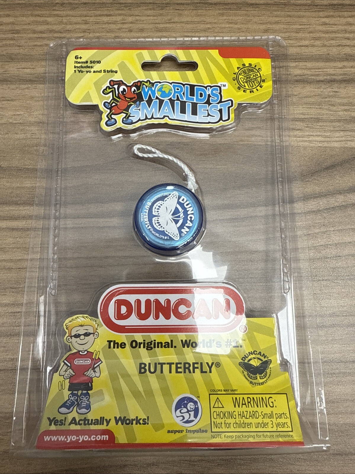 World's Smallest Duncan Butterfly Yo-Yo (Color May Vary) **NEW**