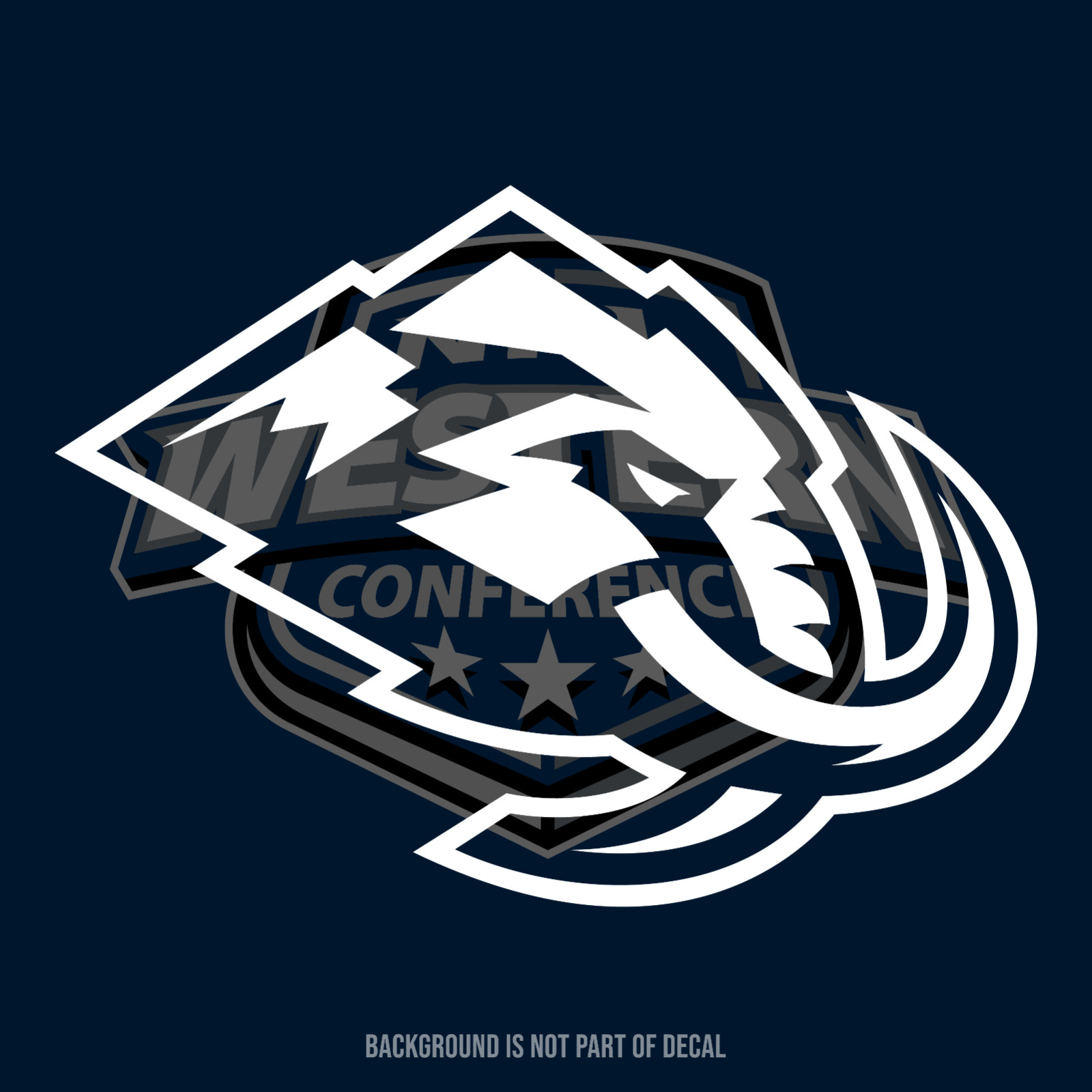 Utah Mammoth Vinyl Decal Sticker