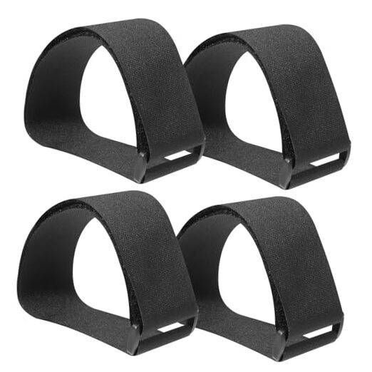 4 PCS Ellipse Leg Exerciser Machine Pedal Straps, Under Desk Elliptical Pedal