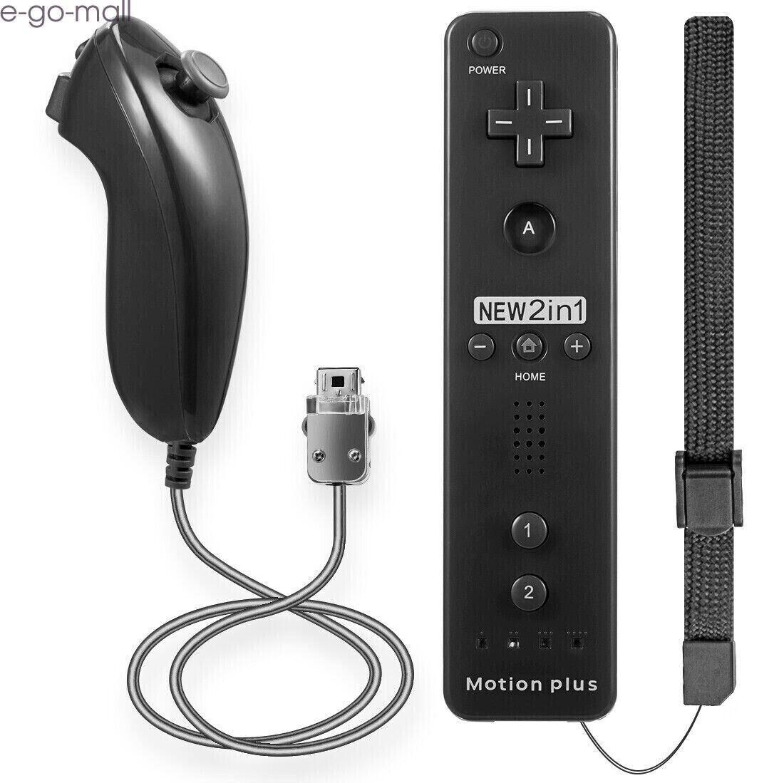 Built-in Motion Plus Wii Remote & Nunchuck Controller for Wii Wii U Console
