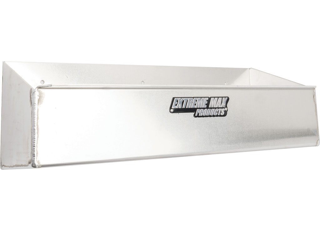 Extreme Max 5001.6208 Wall-Mount Aluminum (6) Quart Liquids Storage Shelf Silver