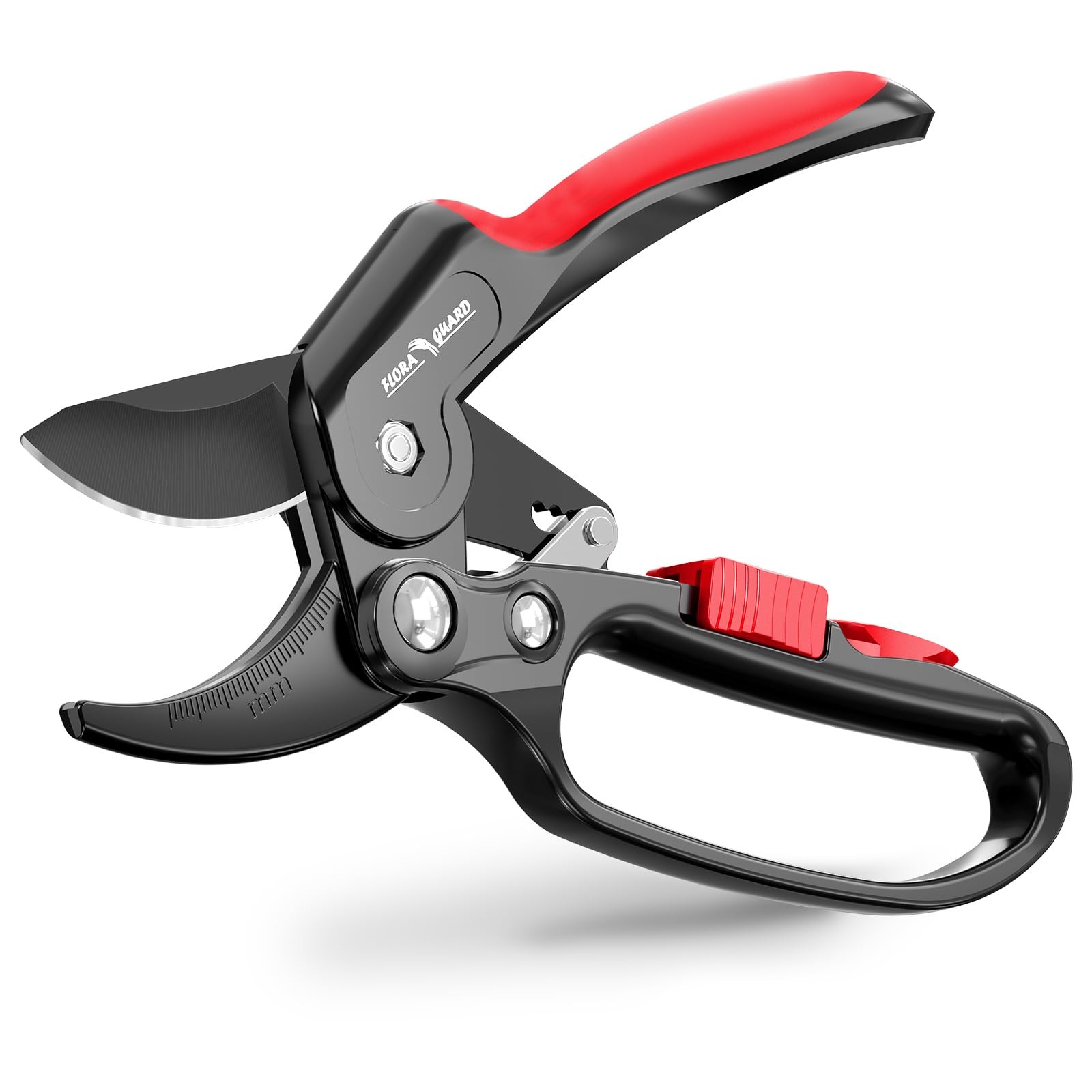 FLORA GUARD Ratchet Pruning Shears, Professional Garden Clippers, Hc197