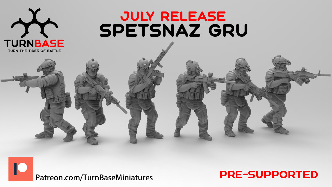 Turnbase Miniatures Modern Russian Spetsnaz GRU Infantry Zona Alfa Spectre 28mm