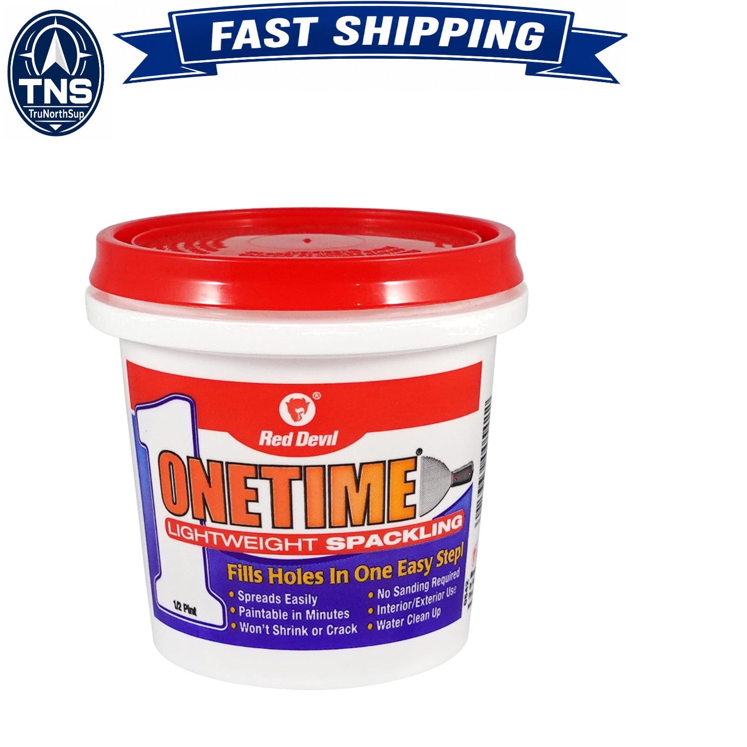 ONETIME Lightweight Spackle Wall Repair 8oz Drywall Hole Patch White