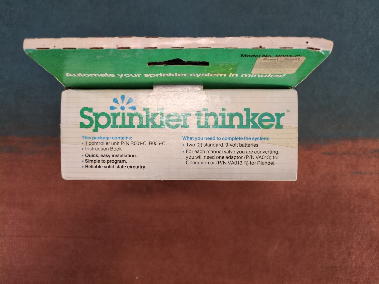 Sprinkler Thinker Model R005-C 5-Station Battery Operated Automatic Control Kit