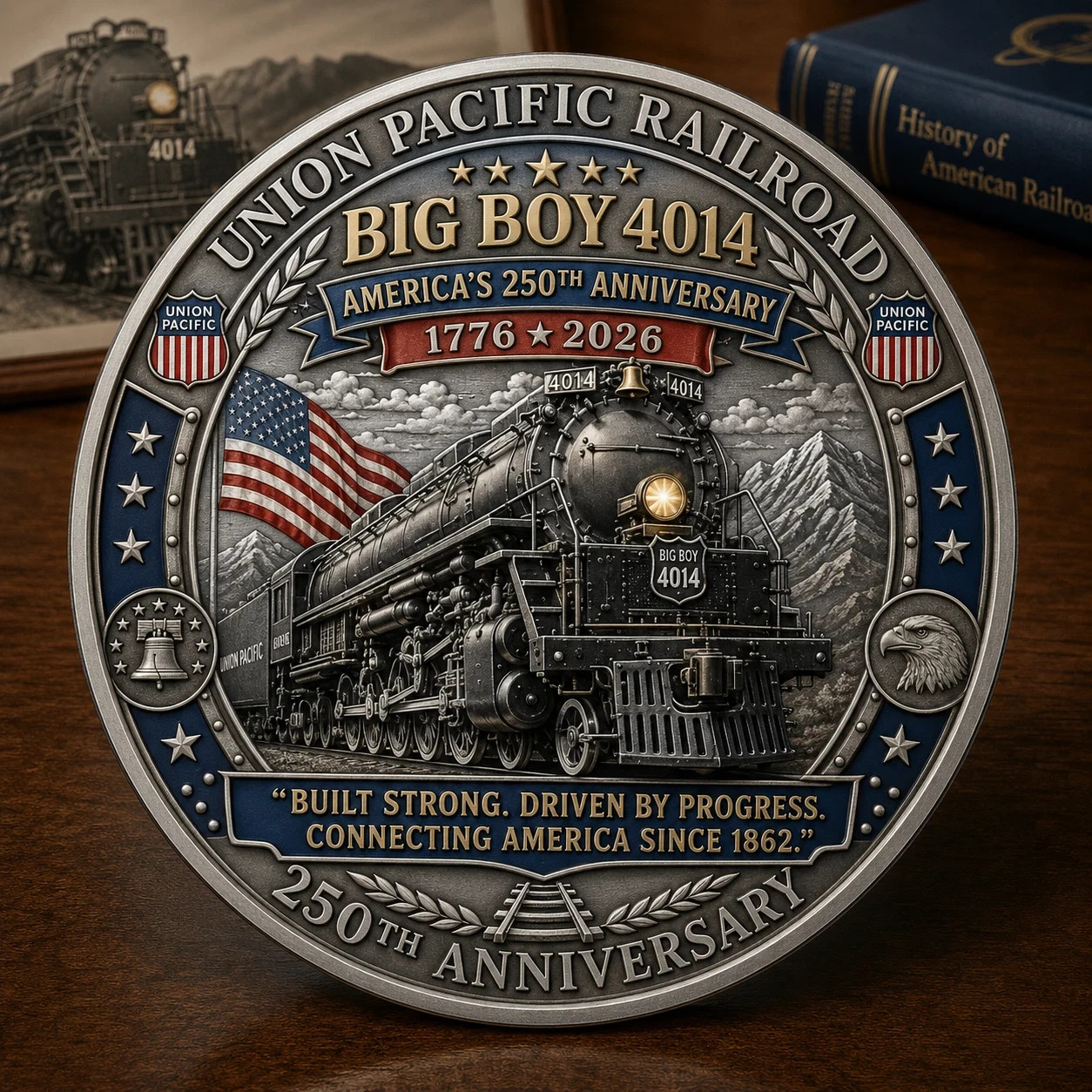 New Union Pacific Big Boy 4014 US 250th anniversary Commemorative Coin TB484