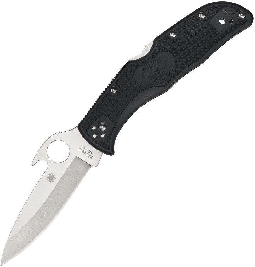 Spyderco Endela Emerson Wave VG-10 Satin Plain Blade FRN Handles - C243PGYW