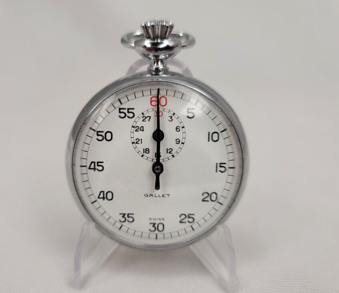 Swiss Made Gallet Vintage Mechanical Wind Up Stop Watch