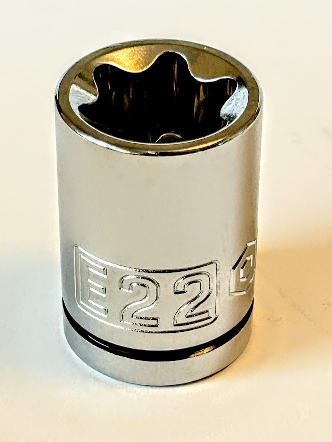 Quinn E22 x 1/2"  Torx Star Socket , Female External Free USA Shipping