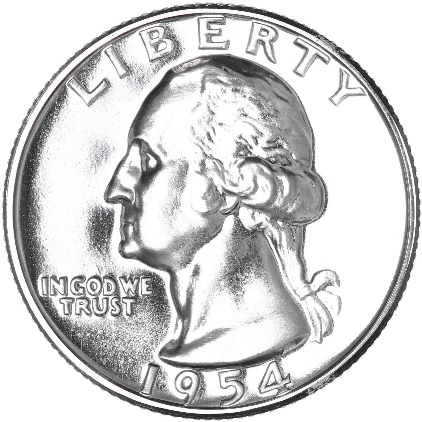 1954 (P) Washington Quarter Gem Proof 90% Silver