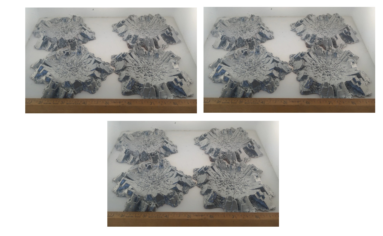 12 XL craters 28mm terrain FAST SHIP|Alternate Wargaming Miniature