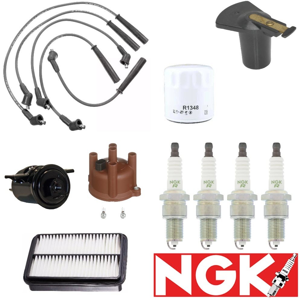 Tune Up Kit Cap Rotor Filters Wire Plugs for Toyota Pickup L4 2.4L, FI 1989-1992